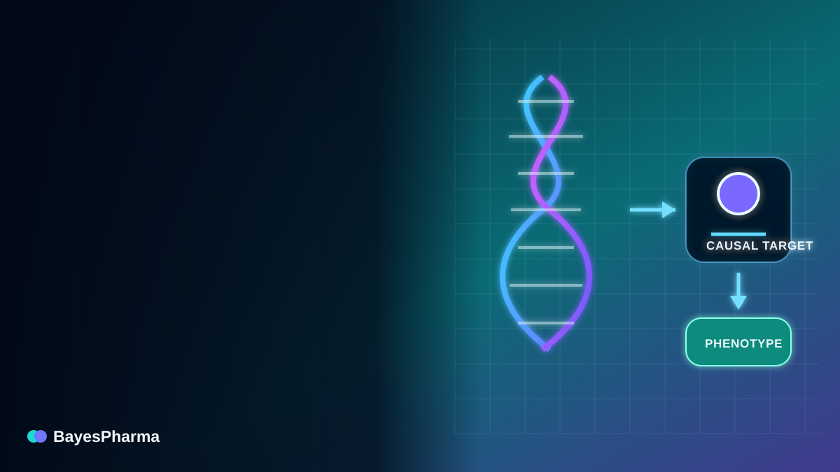 DNA variation connected to a causal target and a human disease phenotype.